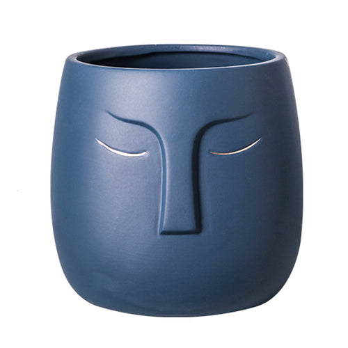 Modern Ceramic Face Vase