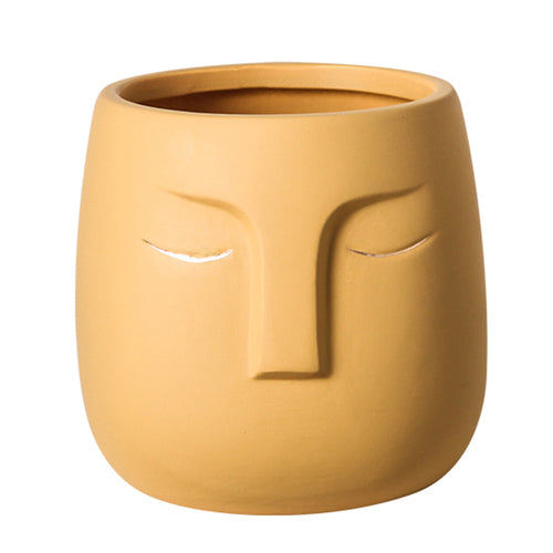 Modern Ceramic Face Vase