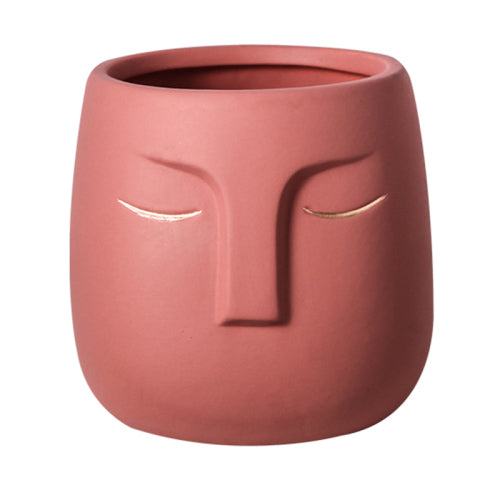 Modern Ceramic Face Vase