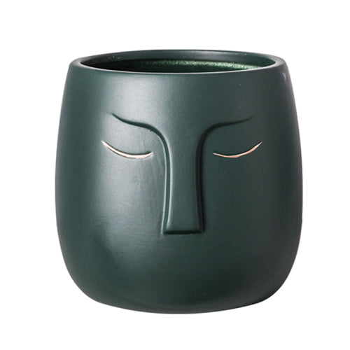 Modern Ceramic Face Vase