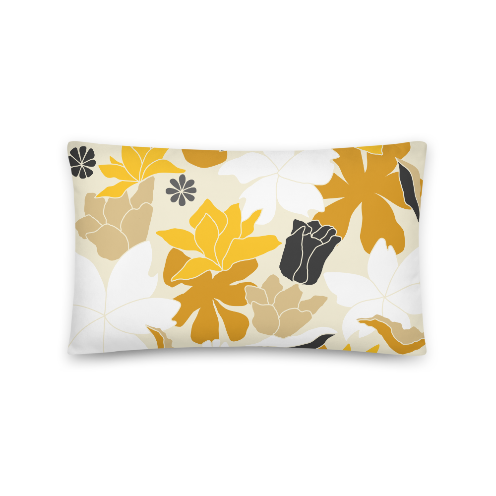 Golden Garden Throw Pillow