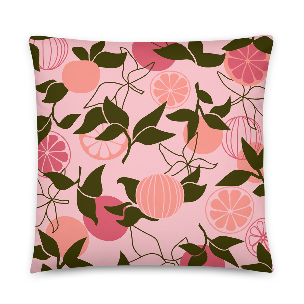 Citrus Slice Throw Pillow