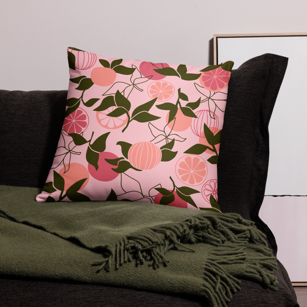 Citrus Slice Throw Pillow