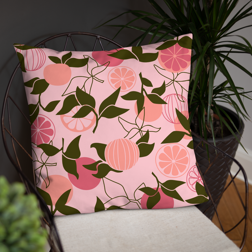 Citrus Slice Throw Pillow