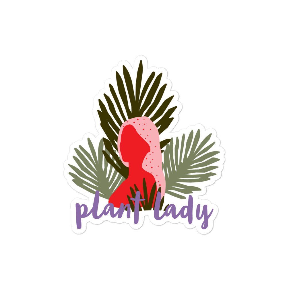 Boho Plant Lady Sticker