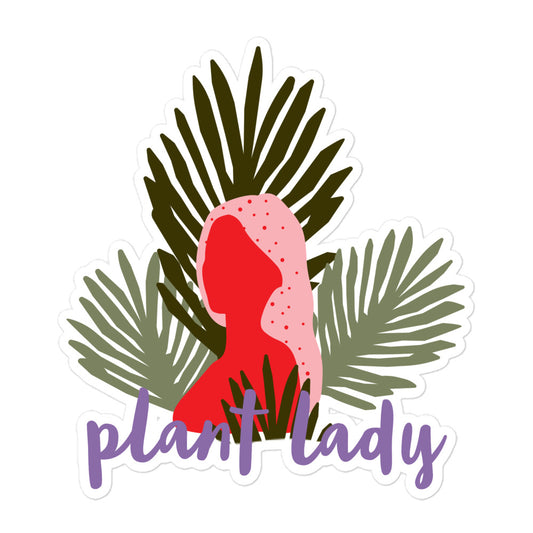 Boho Plant Lady Sticker