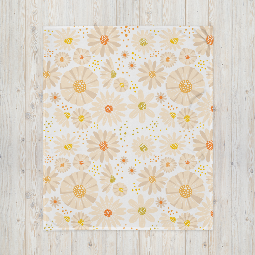 Darling Daisies Throw Blanket