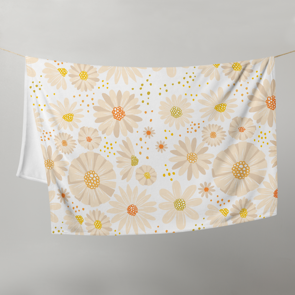 Darling Daisies Throw Blanket