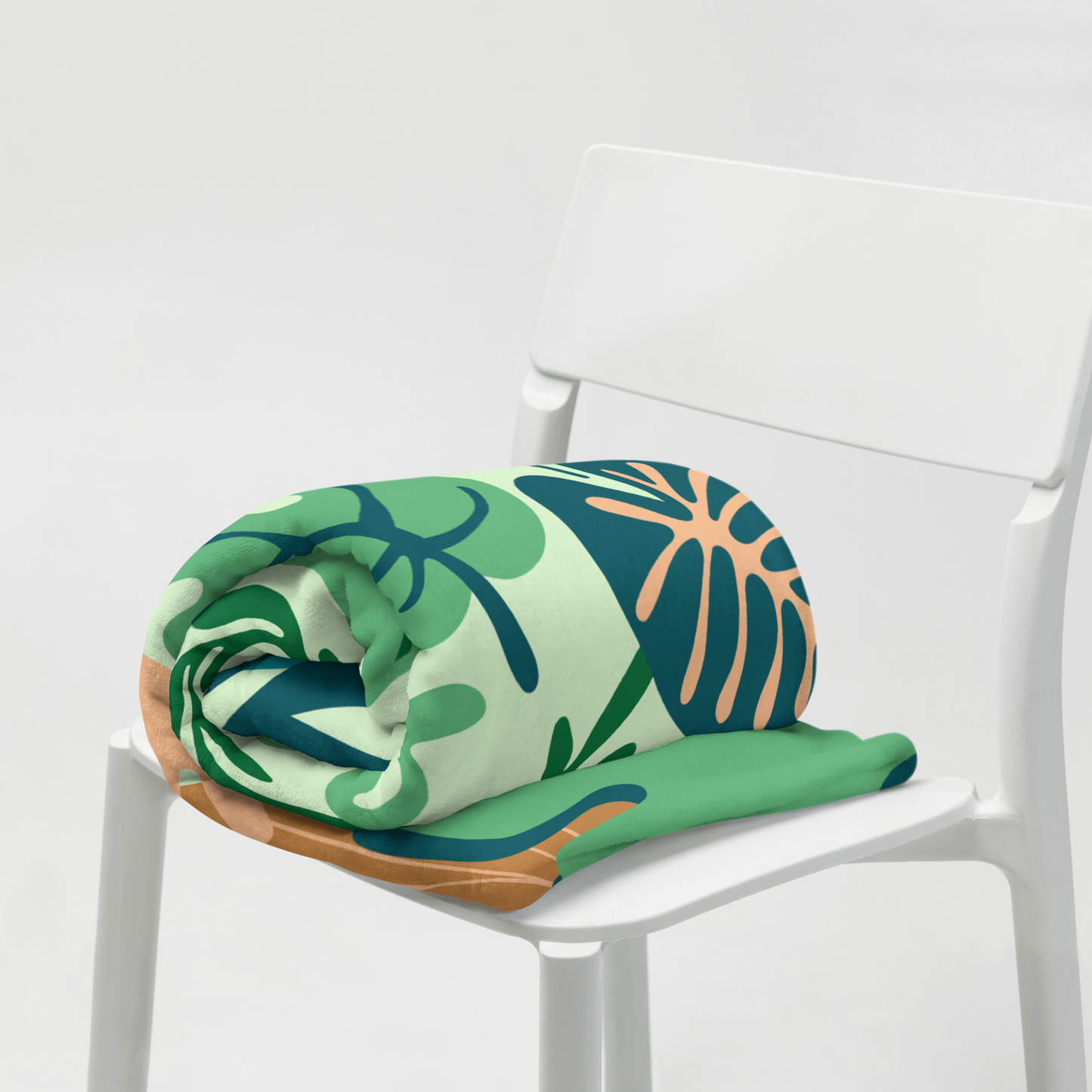 Jungle Blooms Throw Blanket