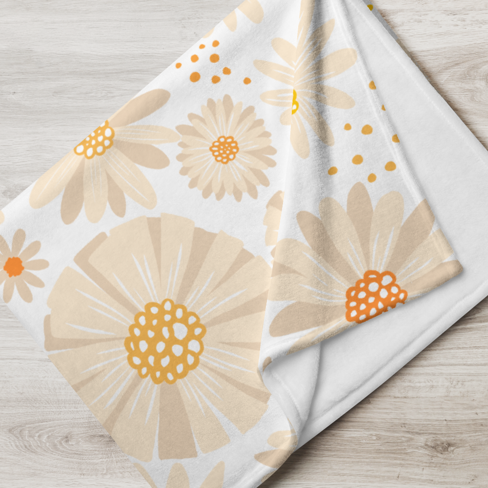 Darling Daisies Throw Blanket