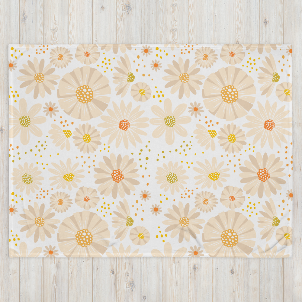 Darling Daisies Throw Blanket