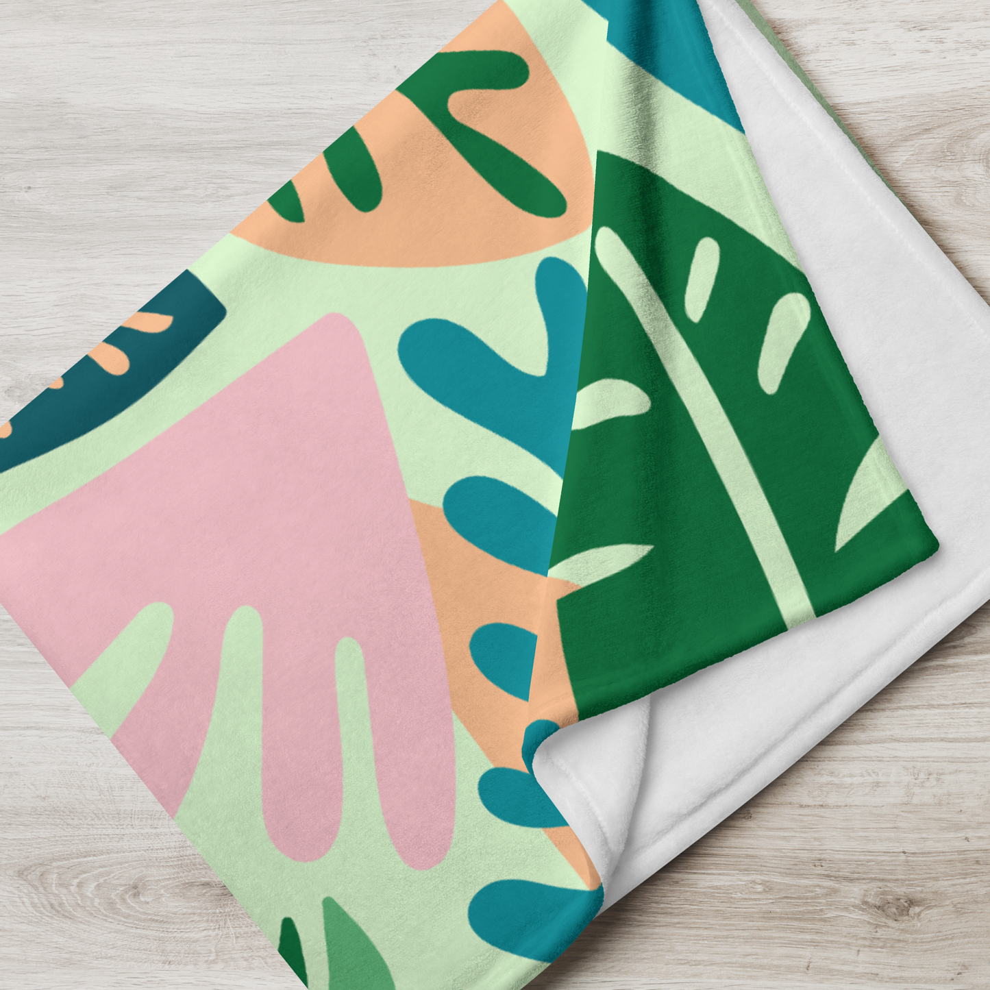 Jungle Blooms Throw Blanket