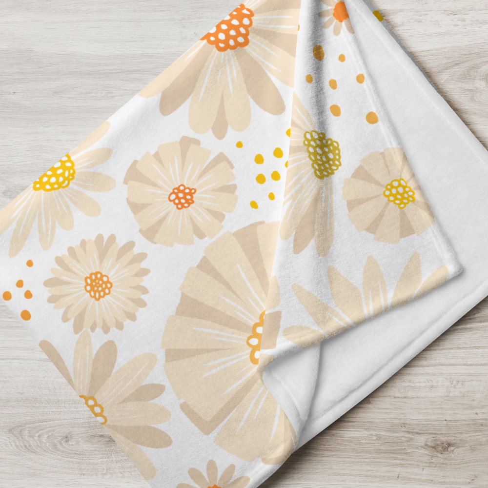 Darling Daisies Throw Blanket