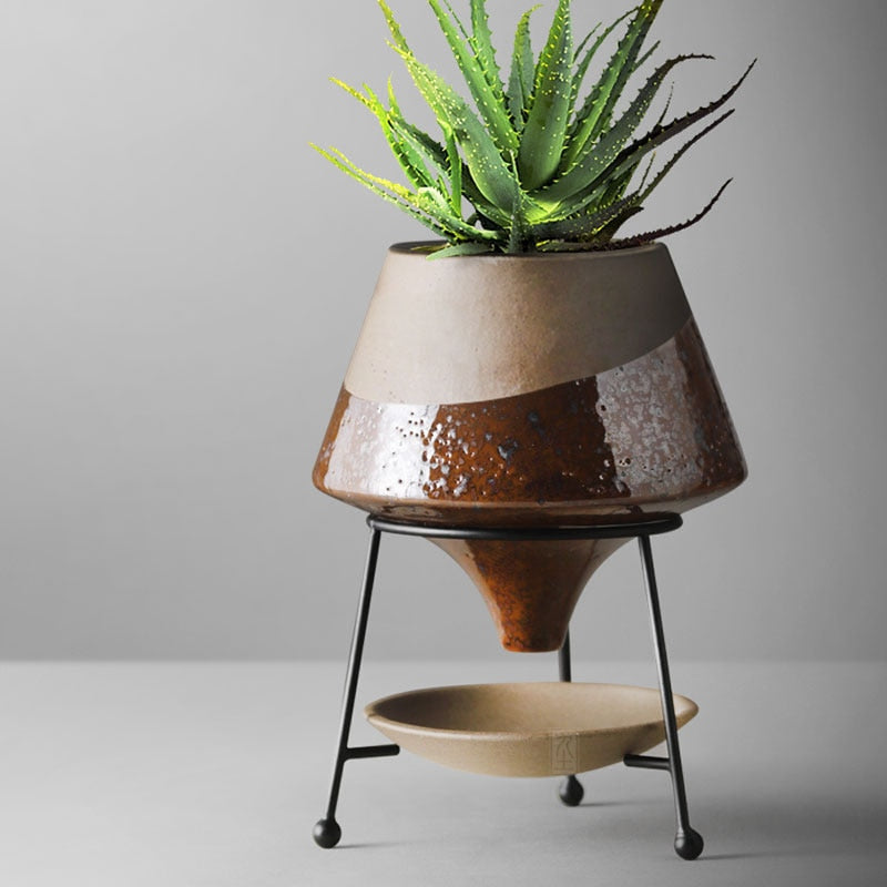 Ceramic Funnel Planter