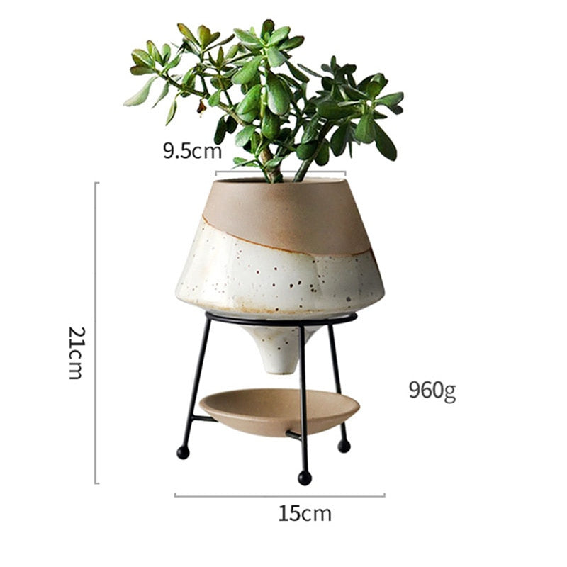 Ceramic Funnel Planter