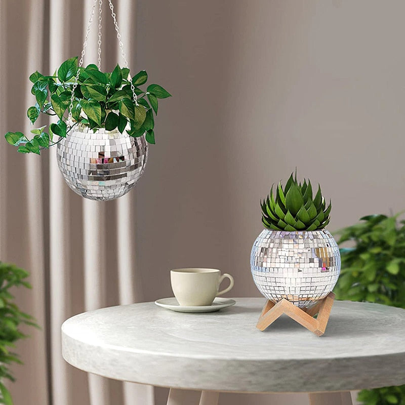 Disco Ball Planter